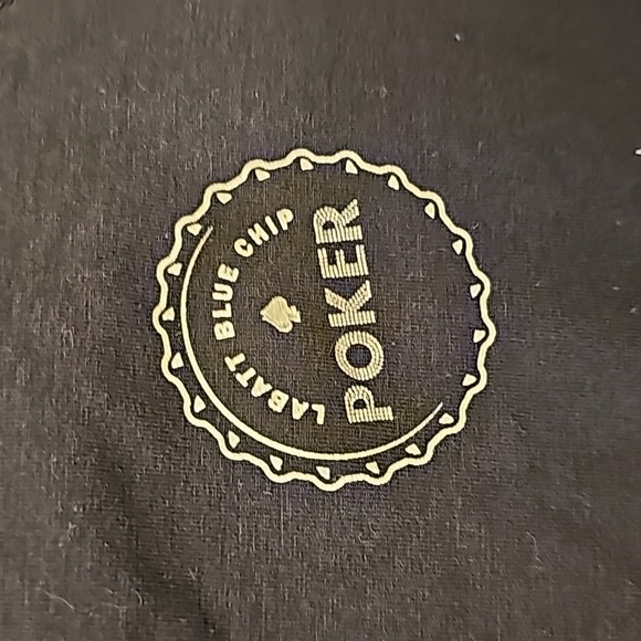 Vtg Labatt Blue poker crop top dark blue ladies small - Picture 2 of 5